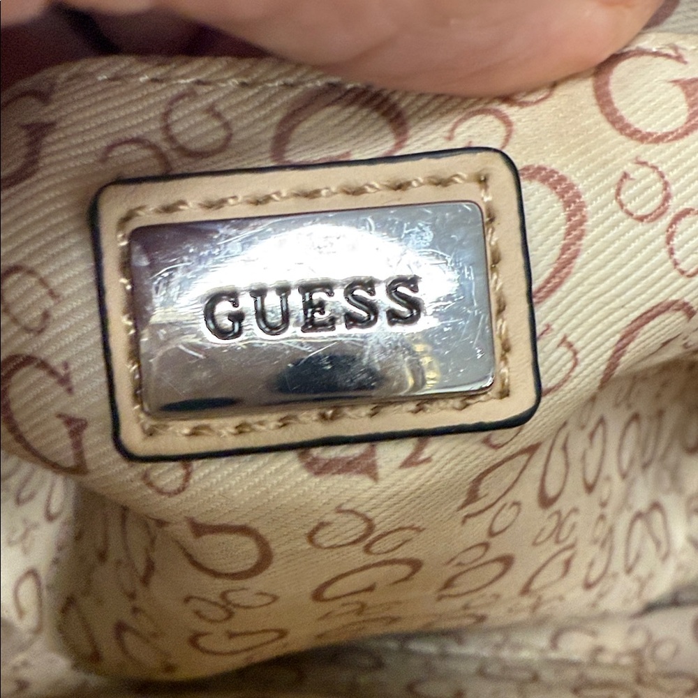 Vintage GUESS Los Angeles Mustard Camera Crossbody Bag